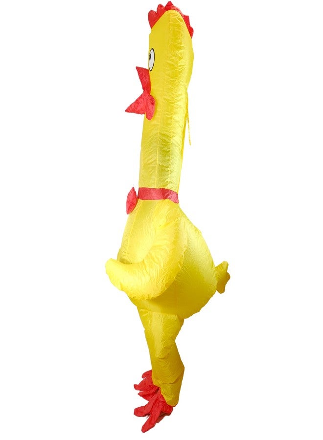 PTS Inflatable Costume Kid, Blow Up Yellow Chicken Costume for Halloween Inflatables Cosplay Party (L) - Image 2